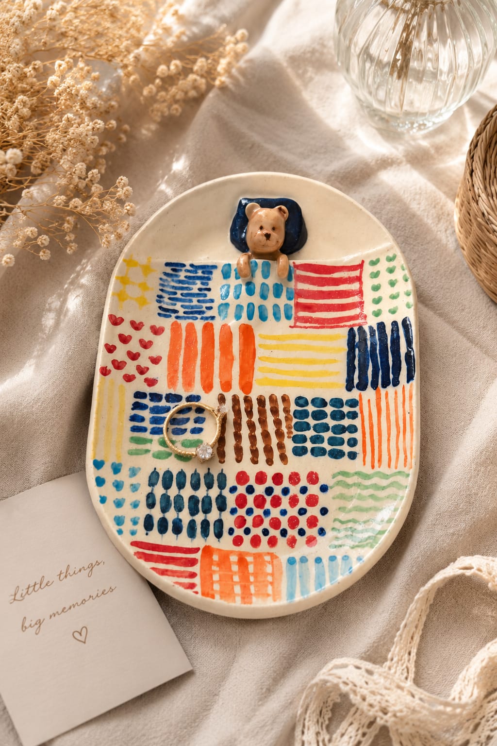 The little catch all for beautiful messes - handmade ceramic trinket dish.