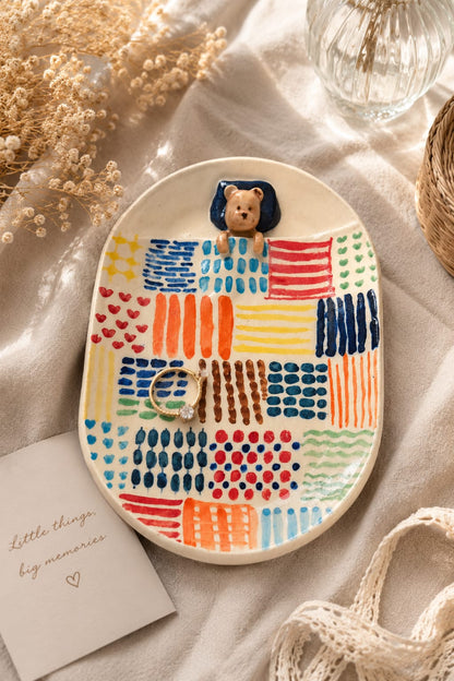 The little catch all for beautiful messes - handmade ceramic trinket dish.