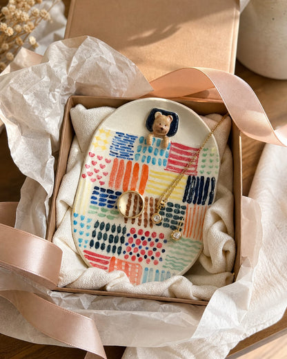 The little catch all for beautiful messes - handmade ceramic trinket dish.