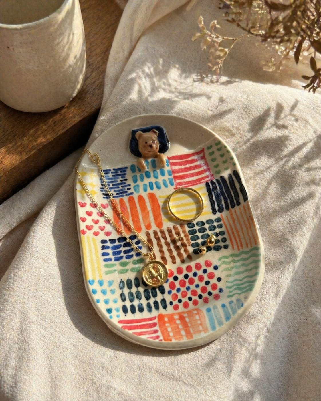 The little catch all for beautiful messes - handmade ceramic trinket dish.