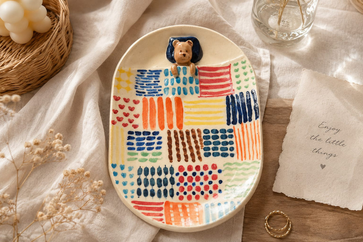 The little catch all for beautiful messes - handmade ceramic trinket dish.