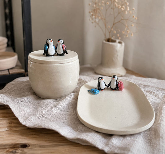 Little Gatherings - Trinket Dish & Keepsake Jar Set.