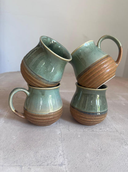 Handmade Rustic Ceramic Dobara Mug - Artisan Coffee & Tea Cups.