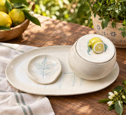 THE INDIAN TABLE — LEMON & LEAF SET