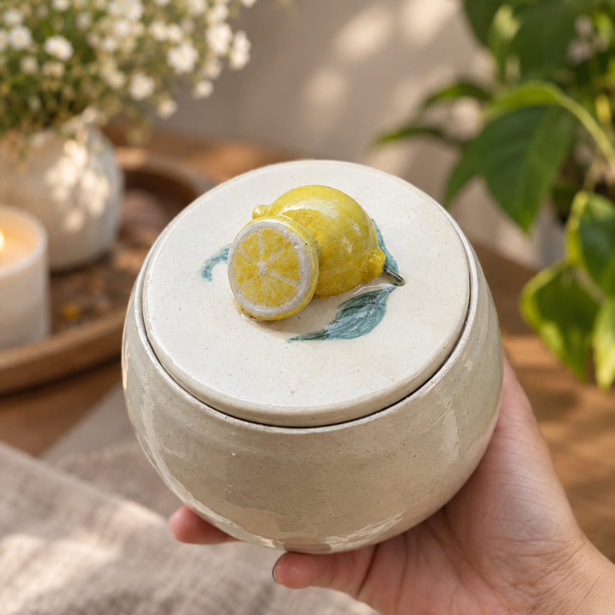 THE INDIAN TABLE — LEMON & LEAF SET