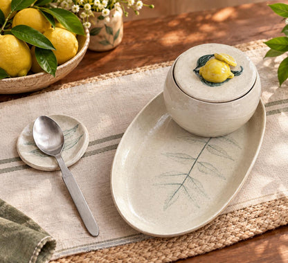 THE INDIAN TABLE — LEMON & LEAF SET