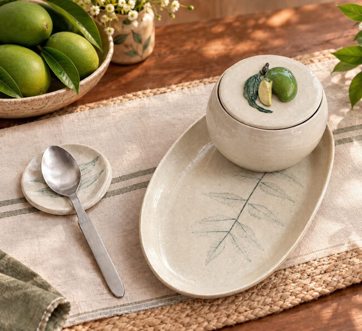 THE INDIAN TABLE — KAIRI & LEAF SET