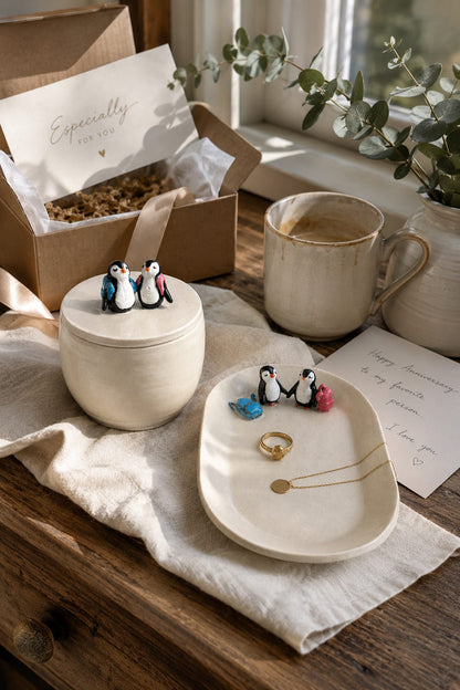 Little Gatherings - Trinket Dish & Keepsake Jar Set.