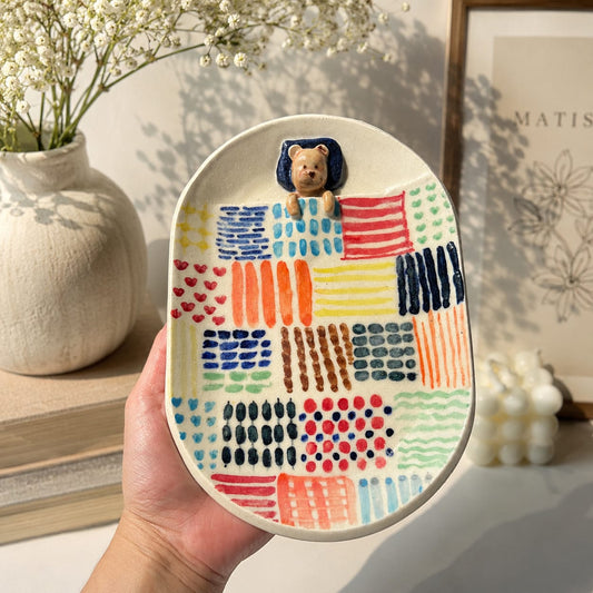 The little catch all for beautiful messes - handmade ceramic trinket dish.